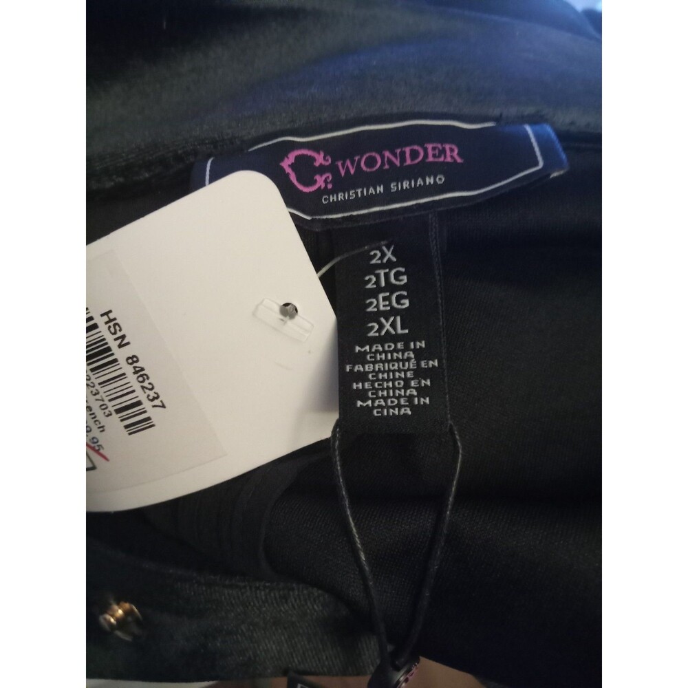 C Wonder by Christian Siriano Knit Crepe Belted Trench Coat, 2X - Picture 9 of 11